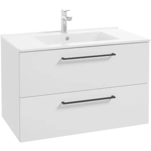 Milobad badmiljø Alpine 80 cm mat hvid