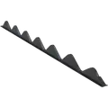 Swisspearl plastudhængsklods B9 u/ventilation 885x30 mm