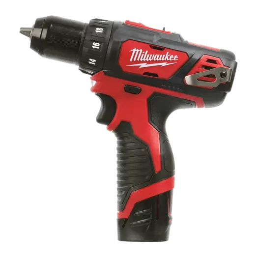 Milwaukee M12™ BDD-201C 12V bore-/skruemaskine inkl. 1x2 Ah batteri og lader