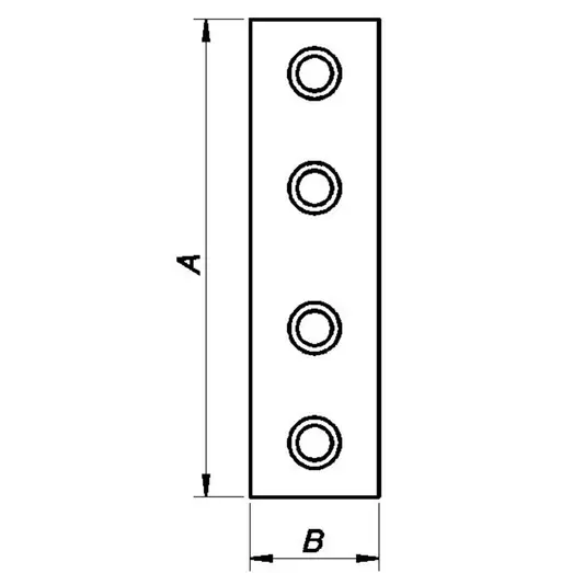 Ligejern 75x20 mm. elforzinket