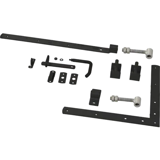 PLUS Sendai enkeltlåge 100×140 cm sort inkl. sort beslag