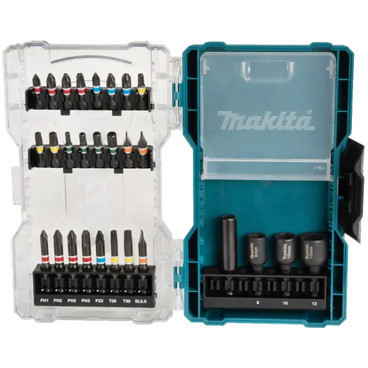 Makita E-07048 bitssæt med magnettoppe 28 dele