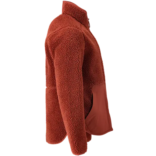 Mascot Customized fiberpelsjakke med lynlås efterårsrød