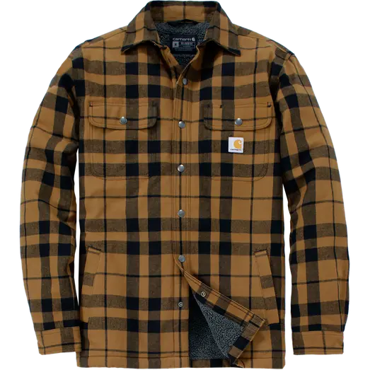 Carhartt 107017 skjortejakke m/sherpa for brun