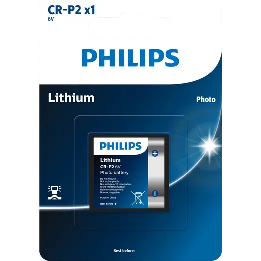 Philips CR-P2 6 volt lithium batteri