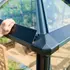 Juliana Gran Oase drivhus 13 m² antracit/sort m/3 mm hærdet glas