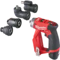 Milwaukee M12 bore-/skruemaskine med udskiftbare hoveder inkl. 2x 2,0Ah batteri og lader