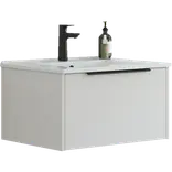 Scanbad NOW vaskeskab m/én skuffe 33,8x45,5 mat sand glat front