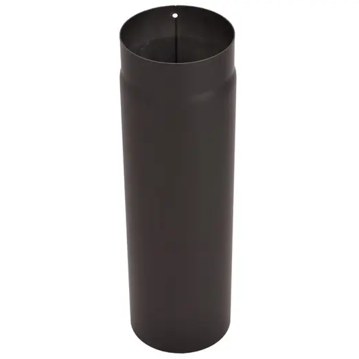 Varde pejserør med indkravning sort, 25 cm