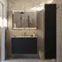 Scanbad Level spejlskab 100x80cm sort eg