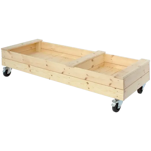 PLUS Fun sandkasse m/hjul og bænk 180 cm