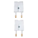Strikprop flad hvid