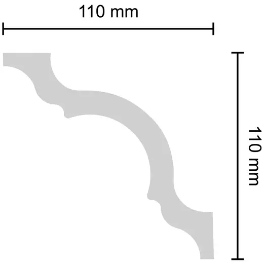 Decosa stukliste A110 110x110 mm 2 m