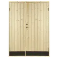 Plus dobbeltudhusdør panel inkl. karm HU 187,8mm