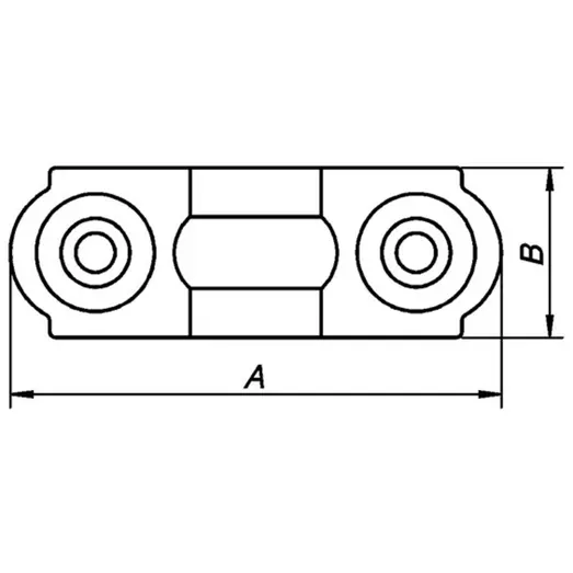 PN skudrigle blik til 14 mm tap varmforzinket