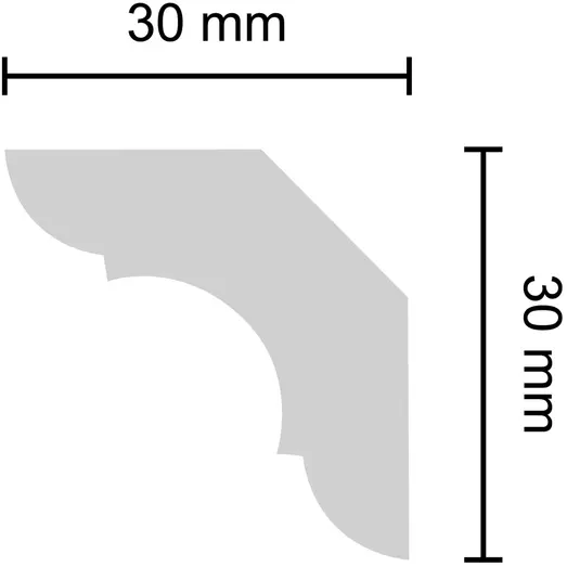 Decosa Stukliste A40 - 30x30mm x 150 cm