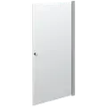 Scanbad Bruseadskillelse Satin/klart glas 99x200x0,6CM