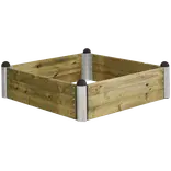 Plus PIPE højbed 140x140x36 cm trykimprægneret