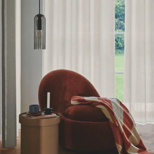 Nordlux Miella pendel E27 røgfarvet