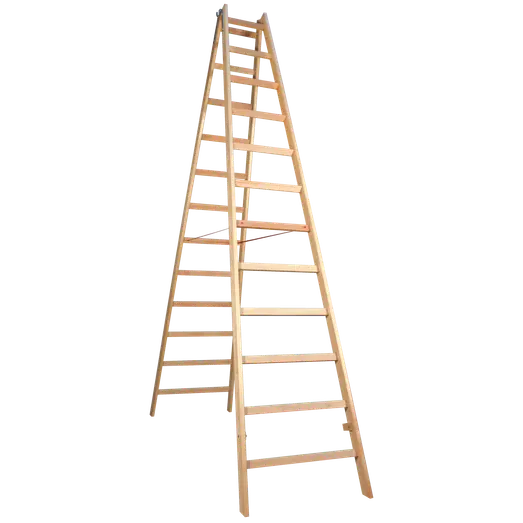 Jumbo proff træwienerstige 7 trin 3,17 meter