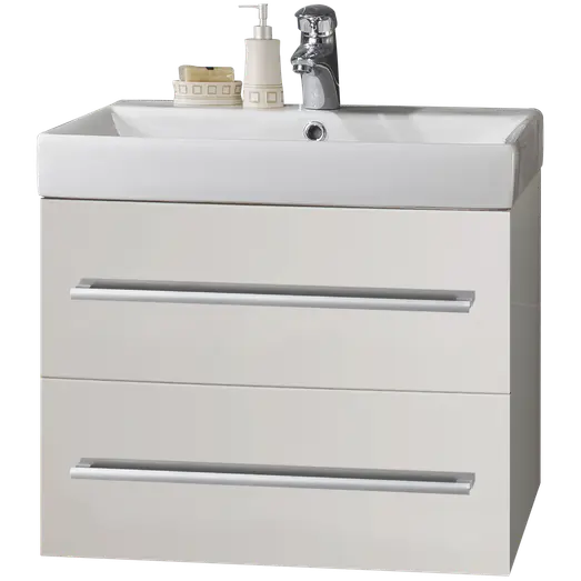 Milobad badmiljø Namur 60 cm hvid højglans