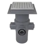 Purus afløbsskål Ø110 mm m/ flextop, rist og ramme