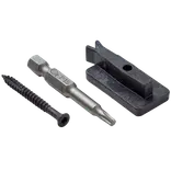 Wimex Royal preload bort-clips sort , inkl. skrue 45 mmbort t-clips bred 23 mm , 100 stk pr kasse