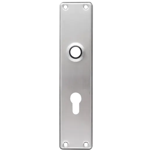 Jasa langskilt t/dråbecylinder 233x53x5 mm CC72 børstet rustfrit stål