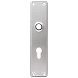 Jasa langskilt t/dråbecylinder 233x53x5 mm CC72 børstet rustfrit stål