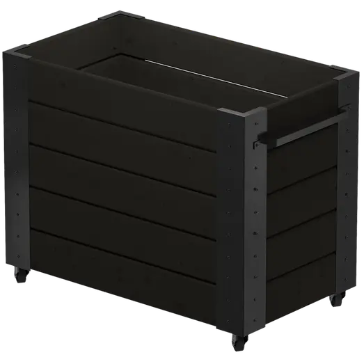 Plus Cubic Blomsterkasse m/hjul  50x87x70 cm