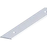 Roliba tæppeovergang m/centrerede huller 5x30 mm x 2 m elox. Alu