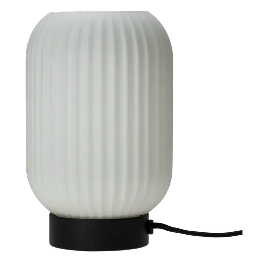 Dyberg Larsen riflet bordlampe E27 opal