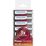 Philips Power alkaline LR6/AA batteri 20 stk.