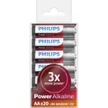 Philips Power alkaline LR6/AA batteri 20 stk.