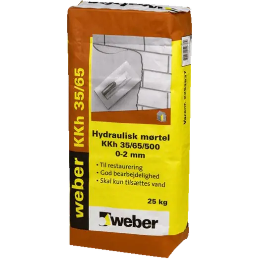 Weber hydraulisk mørtel KKh 35/65/500 0-2 mm 25 kg