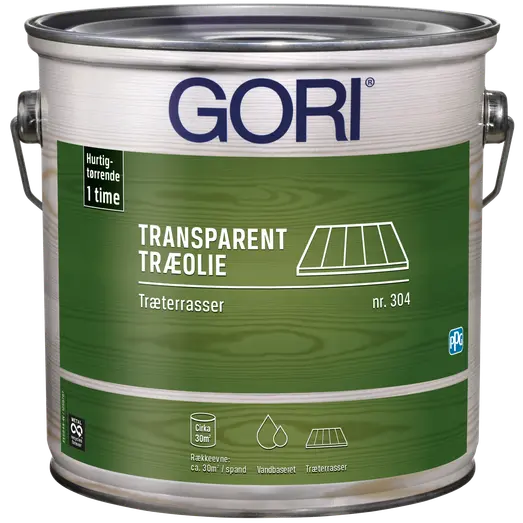 GORI 304 transparent træolie træterrasser farveløs