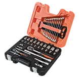 Bahco S410 topnøglesæt 1/4" og 1/2" - 41 dele