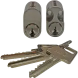 Jasa cylindersæt 6-stift rokoko+oval m/3 nøgler
