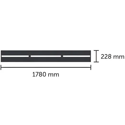 Halls integreret foldbar lamelhylde sort QUBE 6 3,6 m²