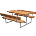 PLUS Basic Junior bord/bænkesæt m/2 ryglæn 118 cm ThermoWood®