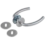 Jasa Coupe dørgreb m/nøgleskilt CC 30/38 mm børstet