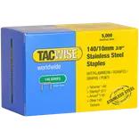 Tacwise 140 / 10mm hæfte klamme rustfri stål