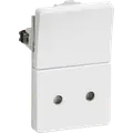 LK Fuga stikkontakt 1 1/2 modul hvid