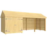 Plus Classic Multi Havehus 14,5 m² 3 moduler m/dobbeltdør og åben front