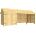 Plus Classic Multi Havehus 14,5 m² 3 moduler m/dobbeltdør og åben front