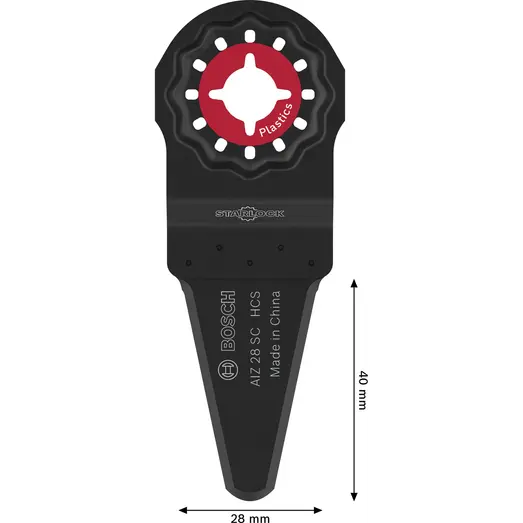 Bosch Plast skæreklinge AIZ 28 SC, Starlock, 28x40 mm