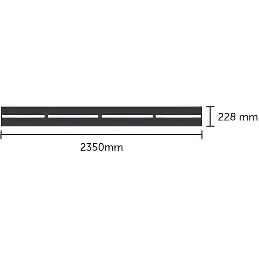 Halls integreret foldbar lamelhylde sort QUBE Square 6,3 m²