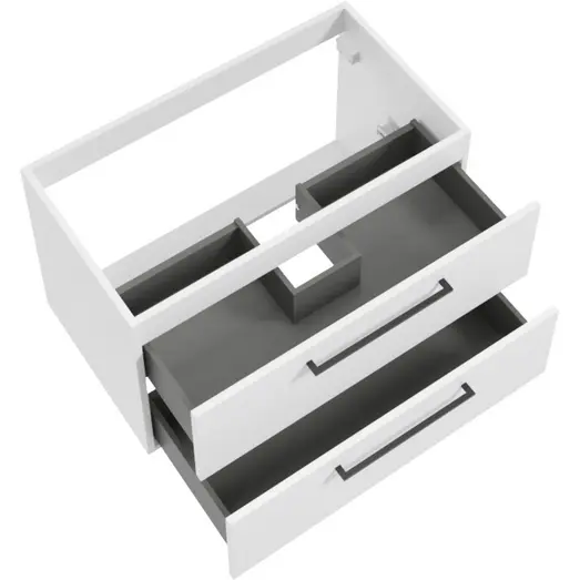 Milobad badmiljø Alpine 60 cm mat hvid