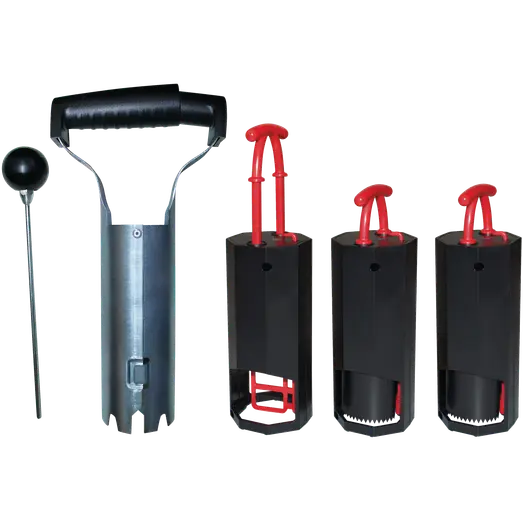 Mosegrisefælde 3 stk. inkl. hulbor