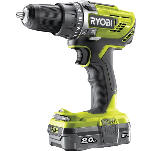 Ryobi R18DD3-120S bore-/skruemaskine 18V ONE+ 1x2,0 Ah